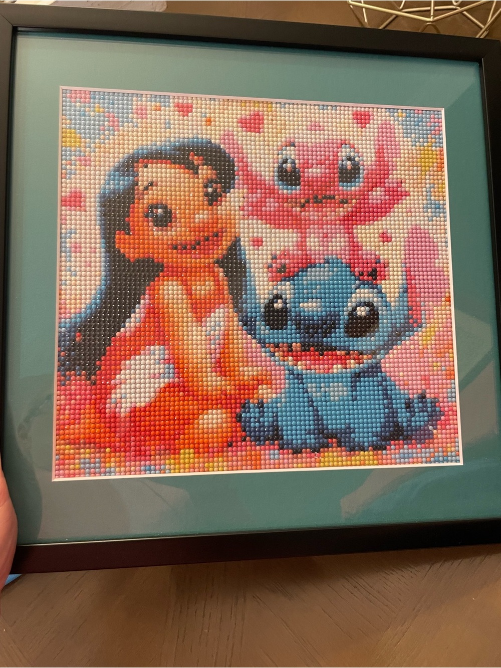 Lilo & Stitch Diamond Dot Painting - Colorful Blue & Pink